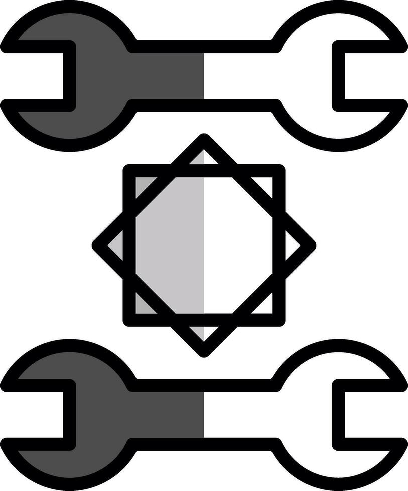 spanner Vector Icon Design