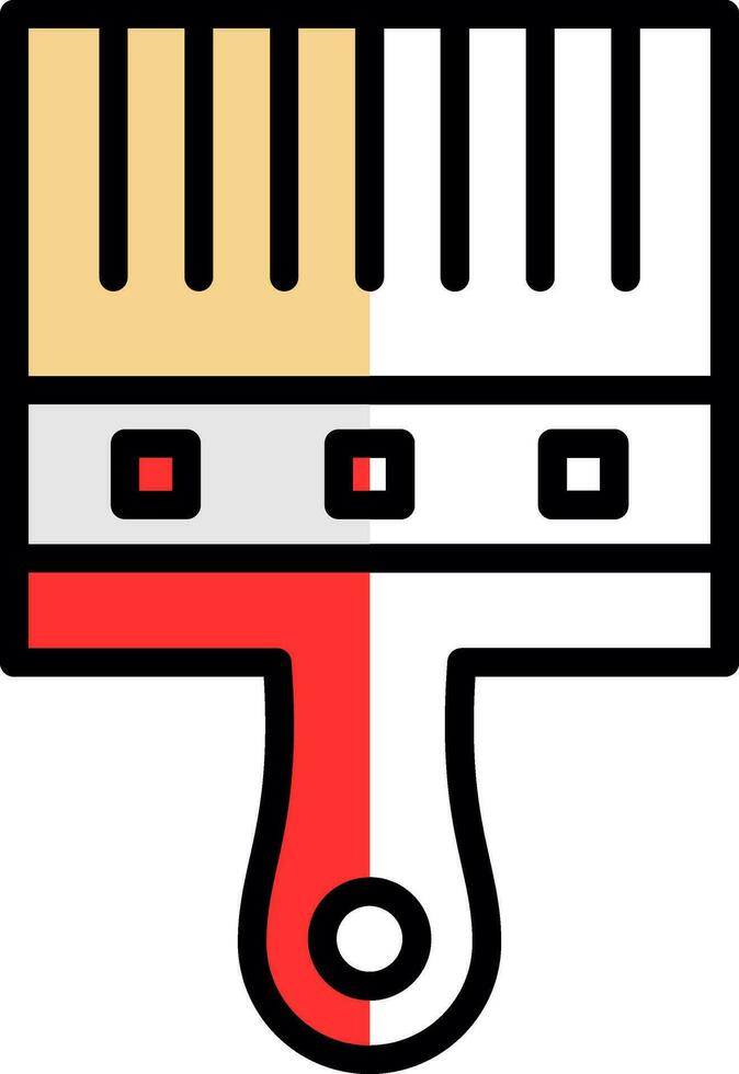 Paint Brush Vector Icon Design