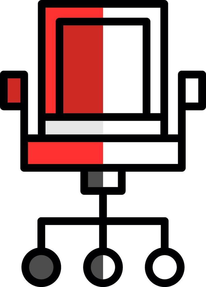 Office Chair Vector Icon Design