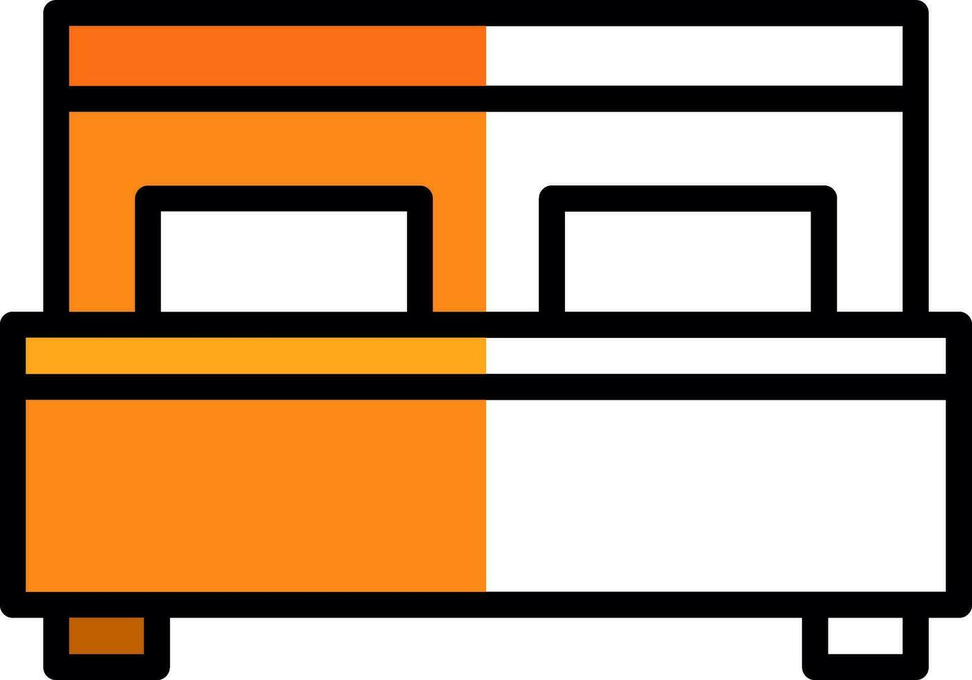 Bed Vector Icon Design