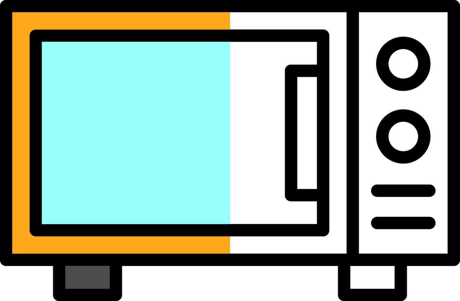 Microvave Vector Icon Design