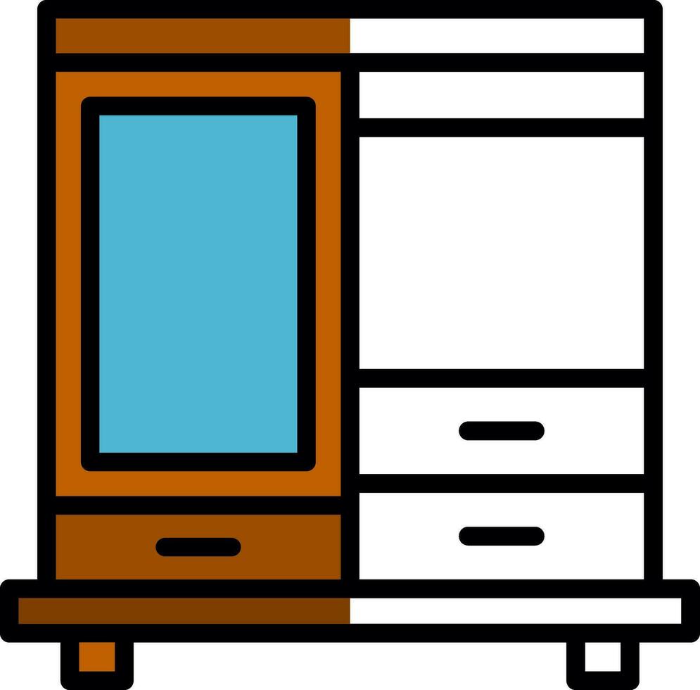 Wardrobe Vector Icon Design