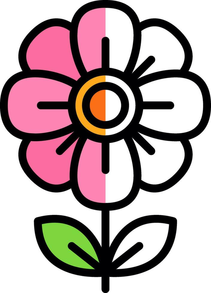 diseño de icono de vector de flor