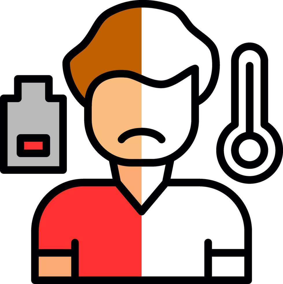 Sick boy Vector Icon Design