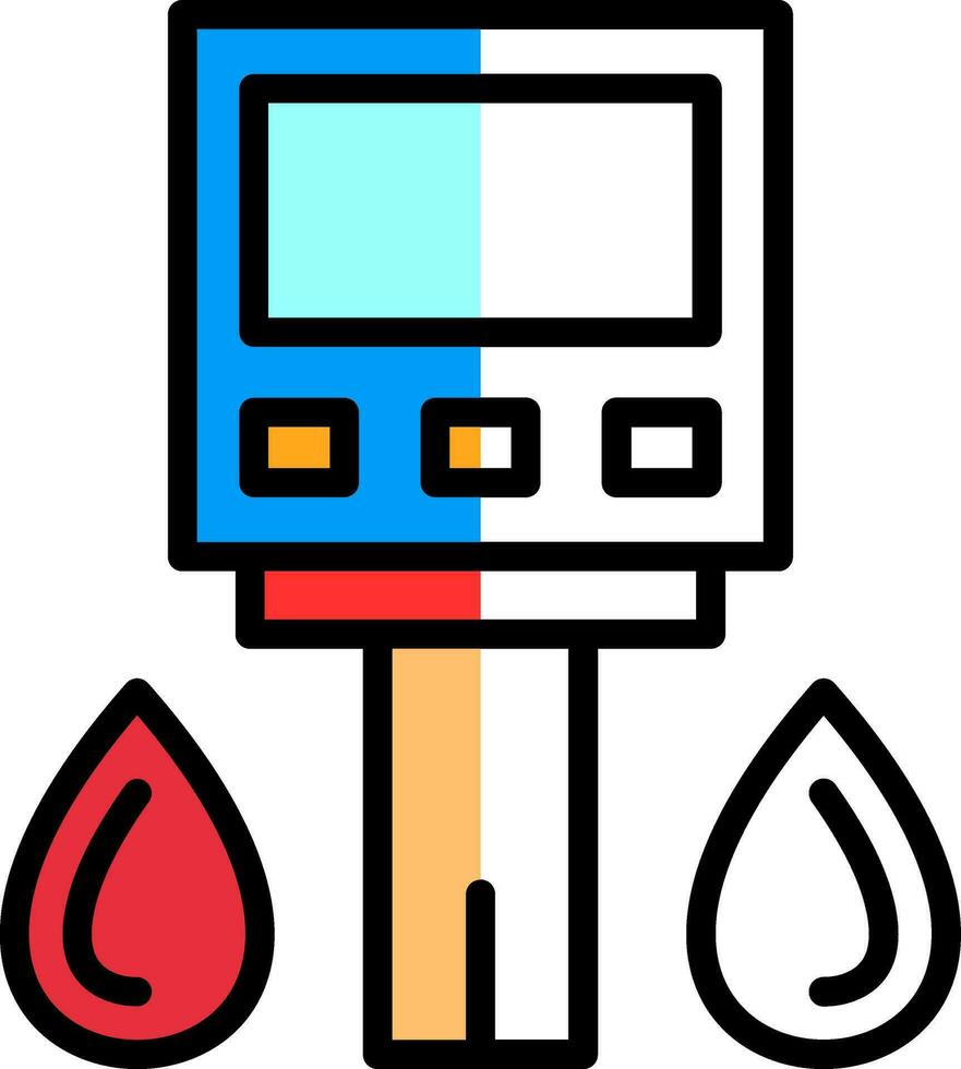 Glucometer Vector Icon Design