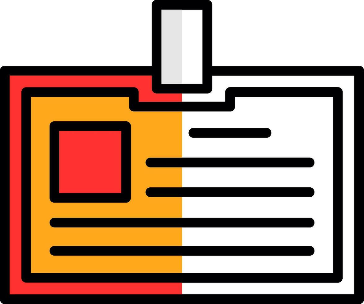 Identification card Vector Icon Design