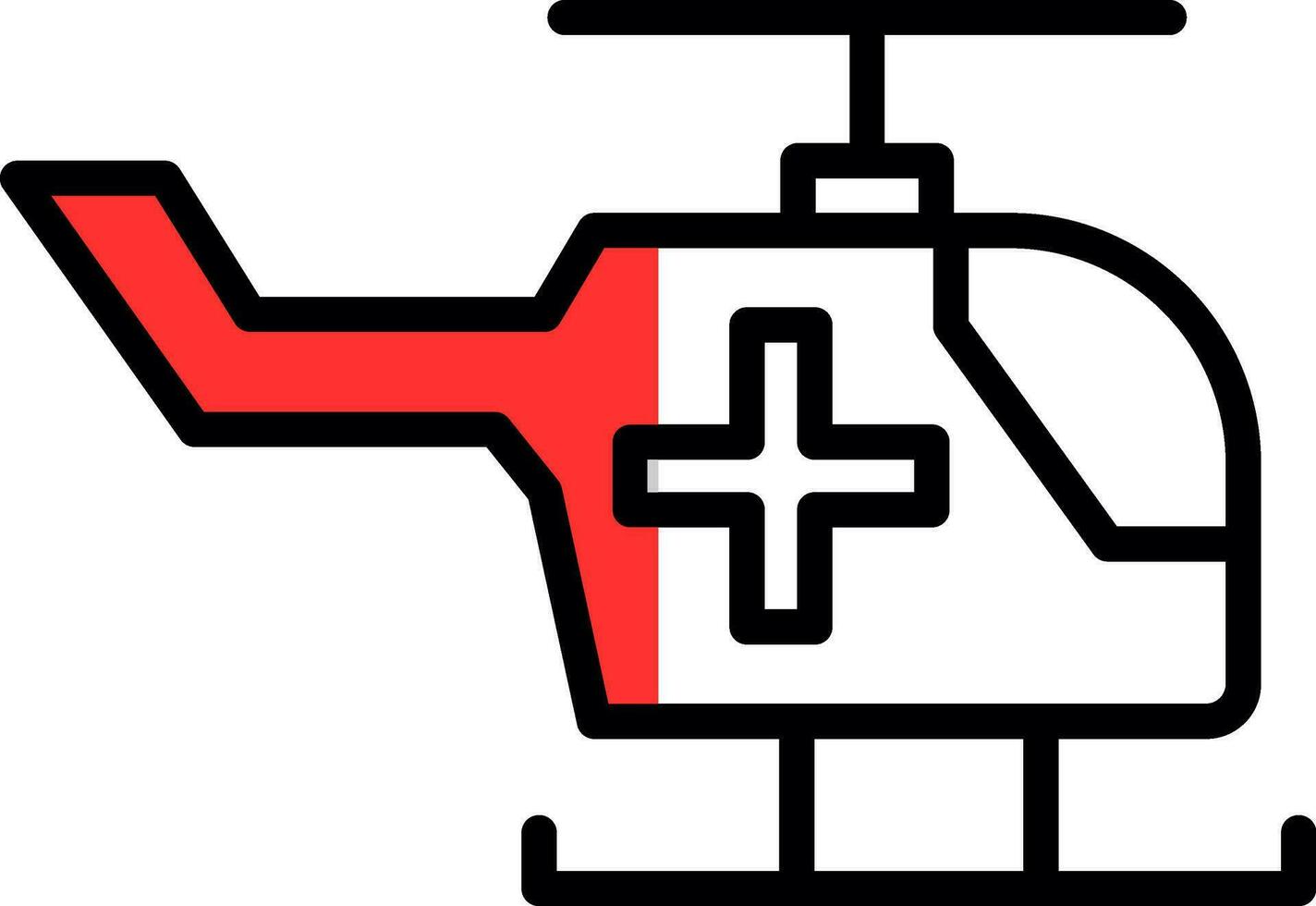 Air ambulance Vector Icon Design