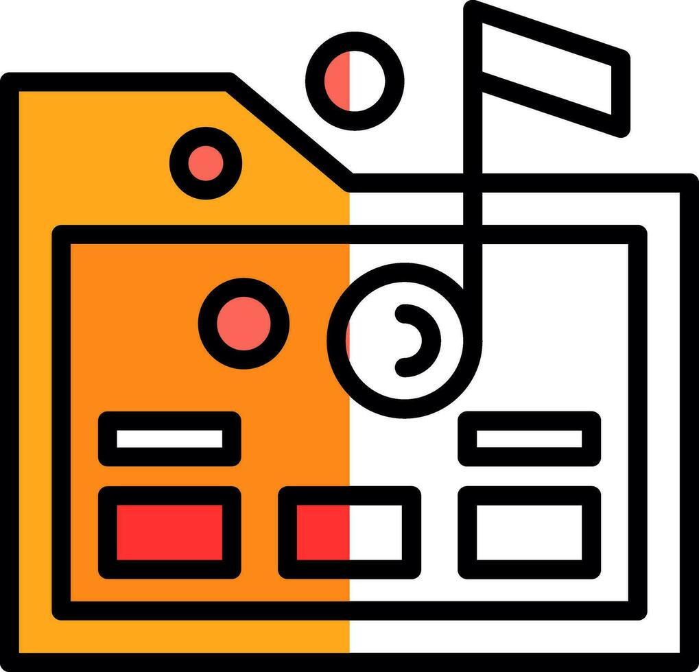 Music folder Vector Icon Design