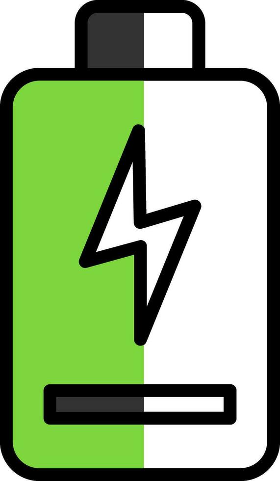 Battery charging Vector Icon Design