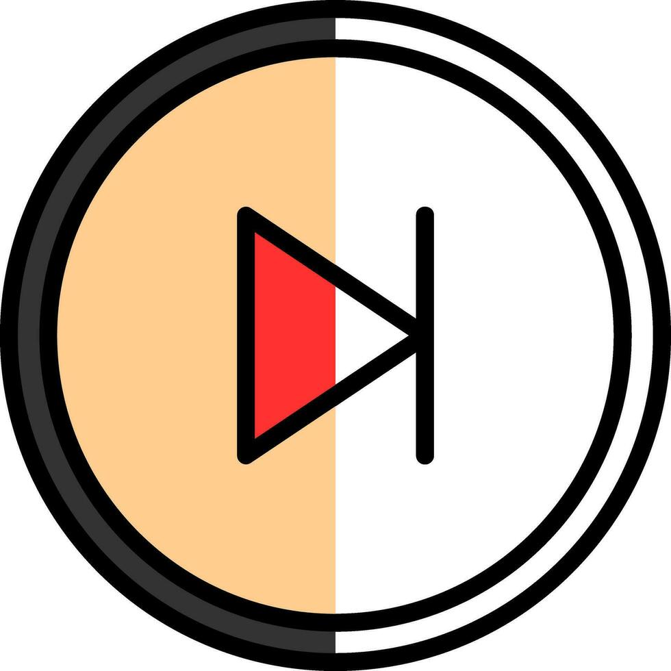 Skip Vector Icon Design