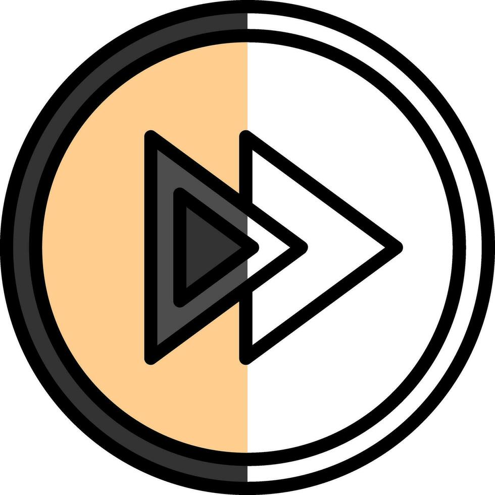 Fast Forward Vector Icon Design