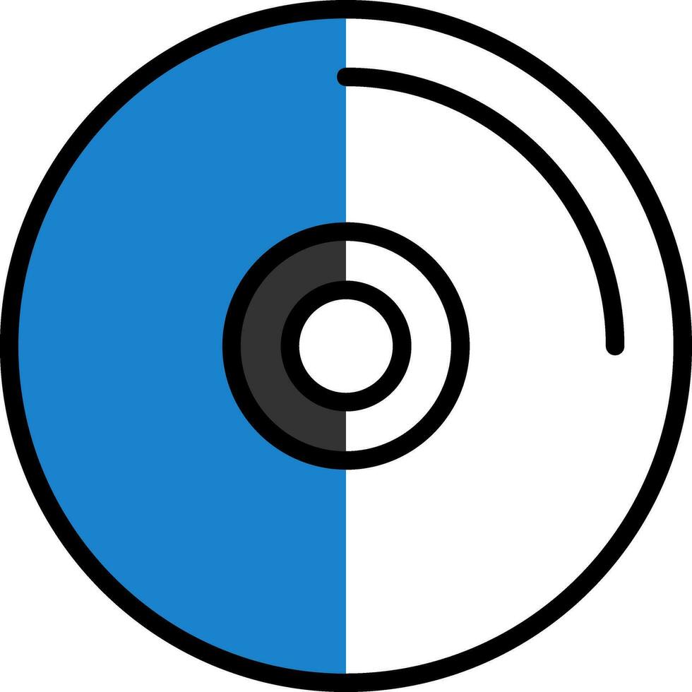 diseño de icono de vector de disco compacto