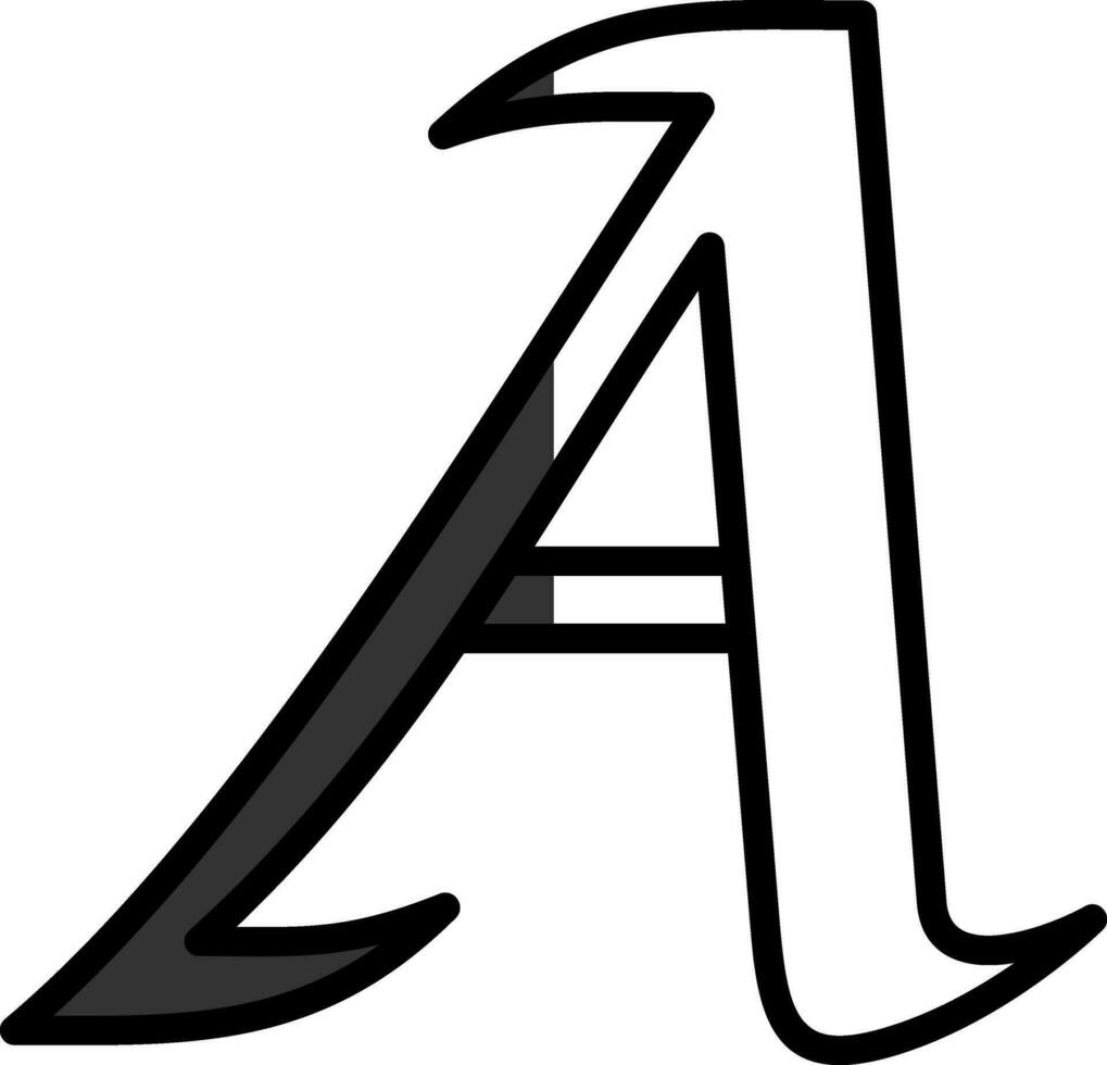 Letter A Vector Icon Design