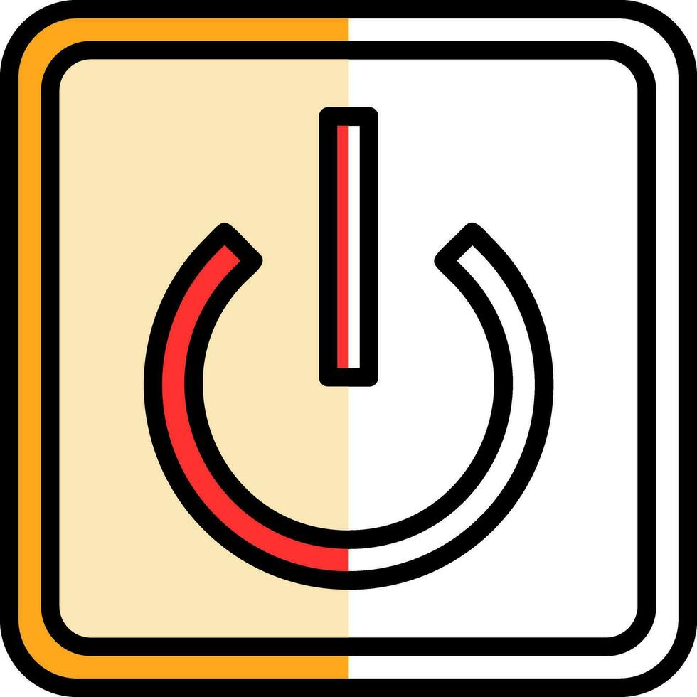 Power Button Off Vector Icon Design