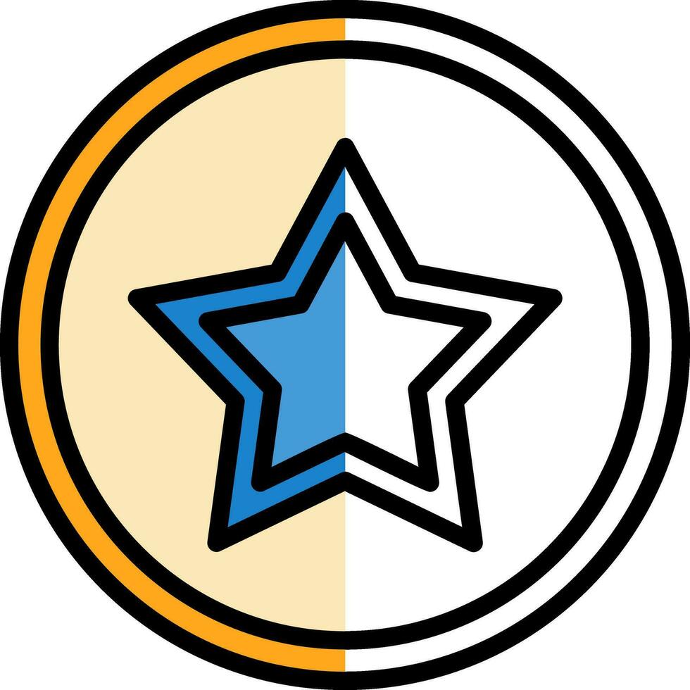 diseño de icono de vector de estrella