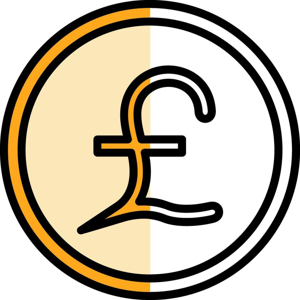 Pound Vector Icon Design