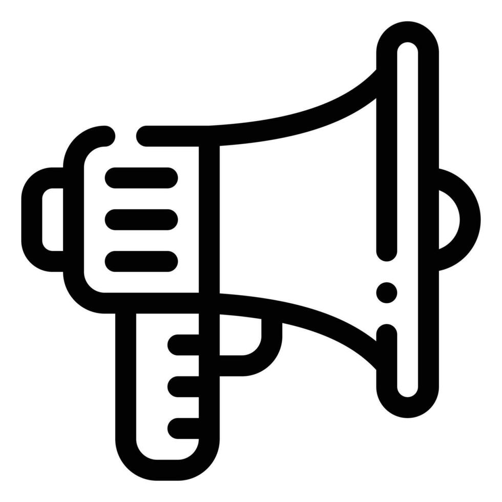 Megaphone Icon. Digital marketing concept. Outline icon vector