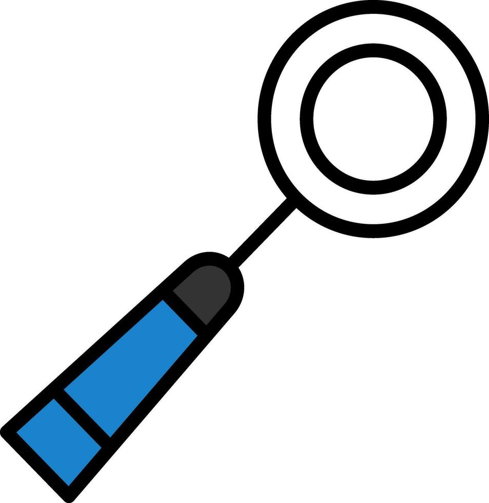 Mouth mirror Vector Icon Design