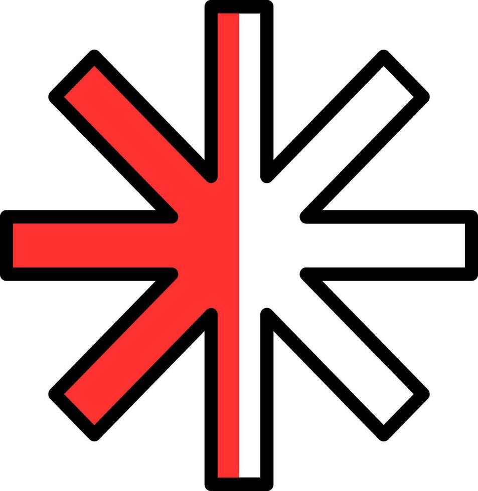 Asterisk Vector Icon Design