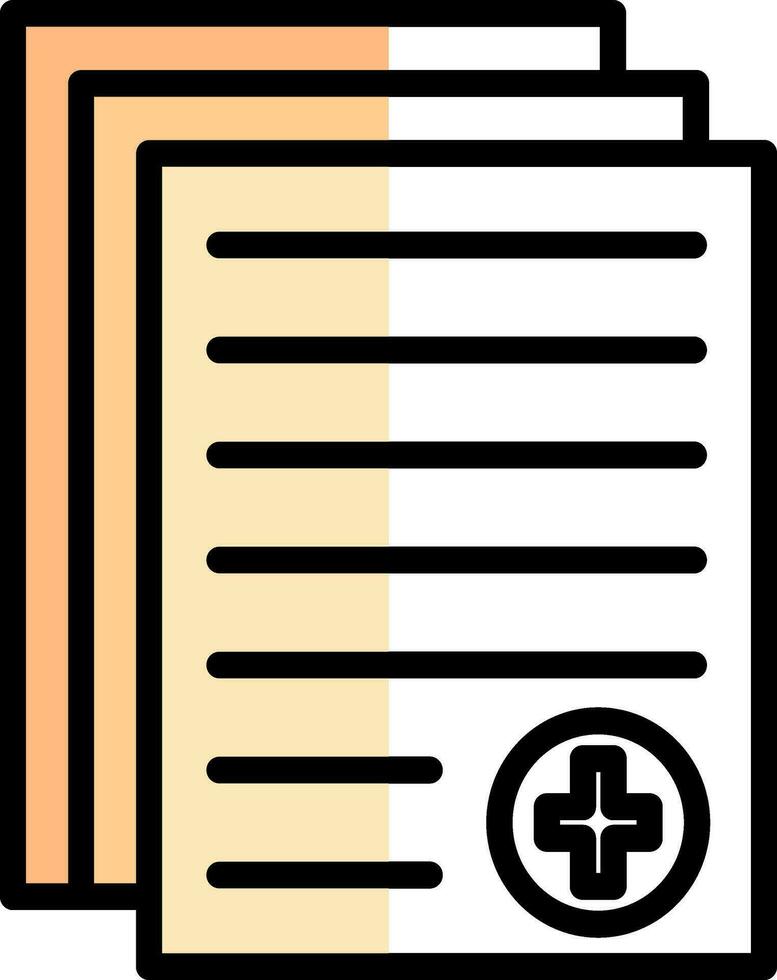 Medical report Vector Icon Design