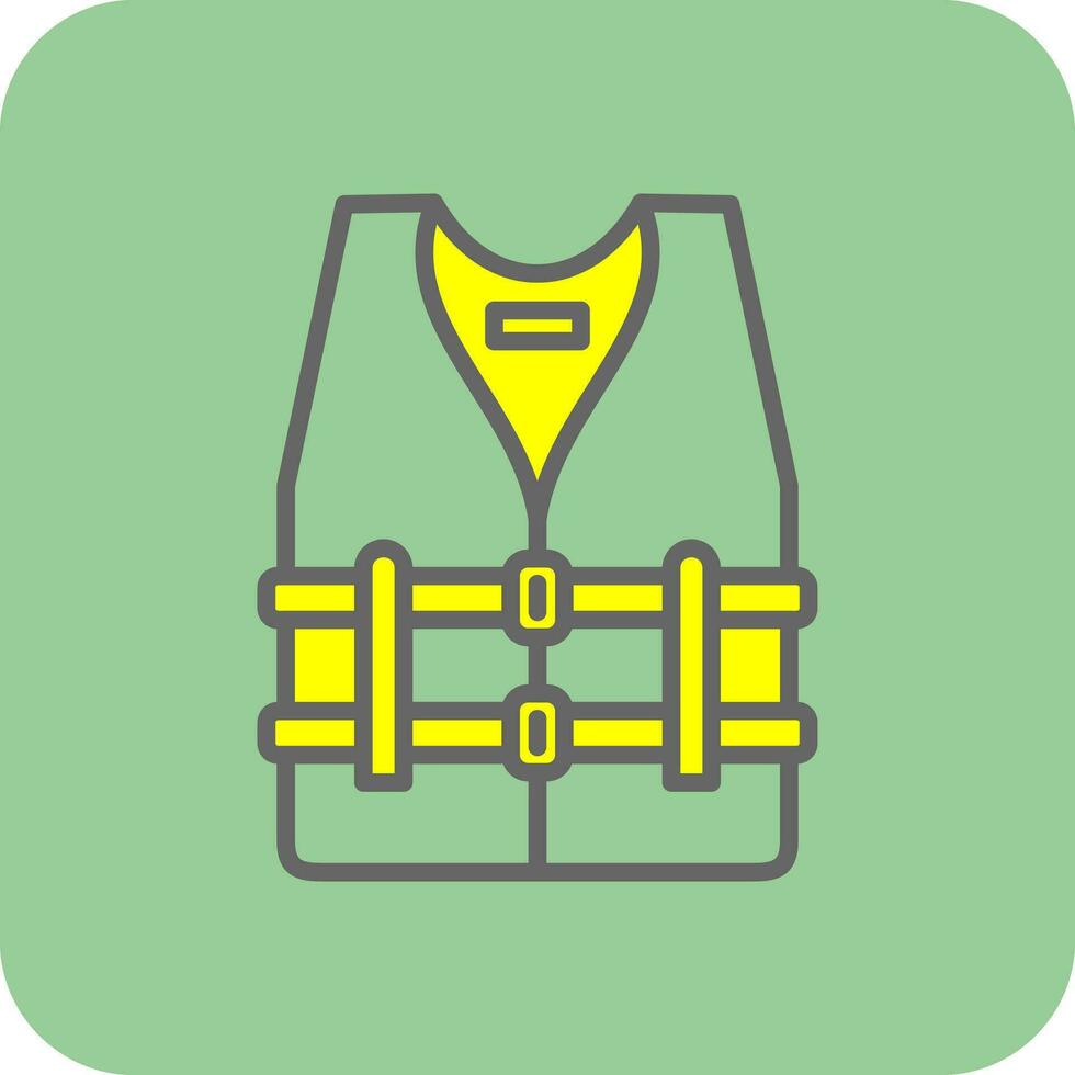 Life vest Vector Icon Design