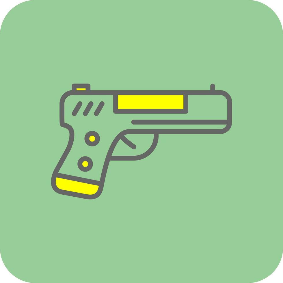 Handgun Vector Icon Design