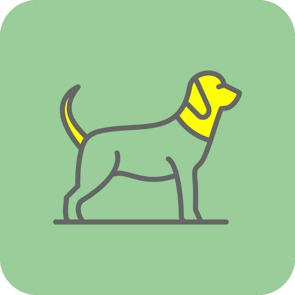 diseño de icono de vector de perro