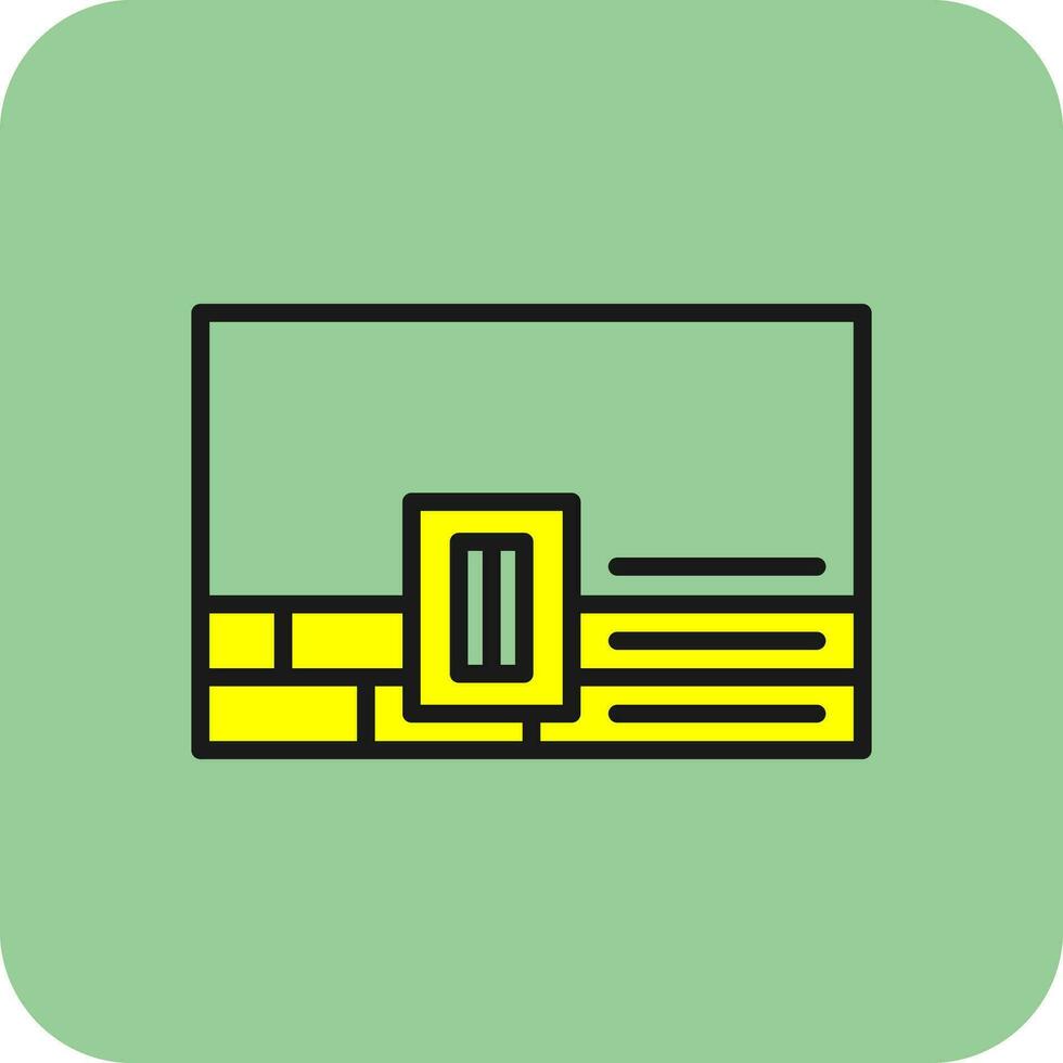 Wall Plastering Vector Icon Design