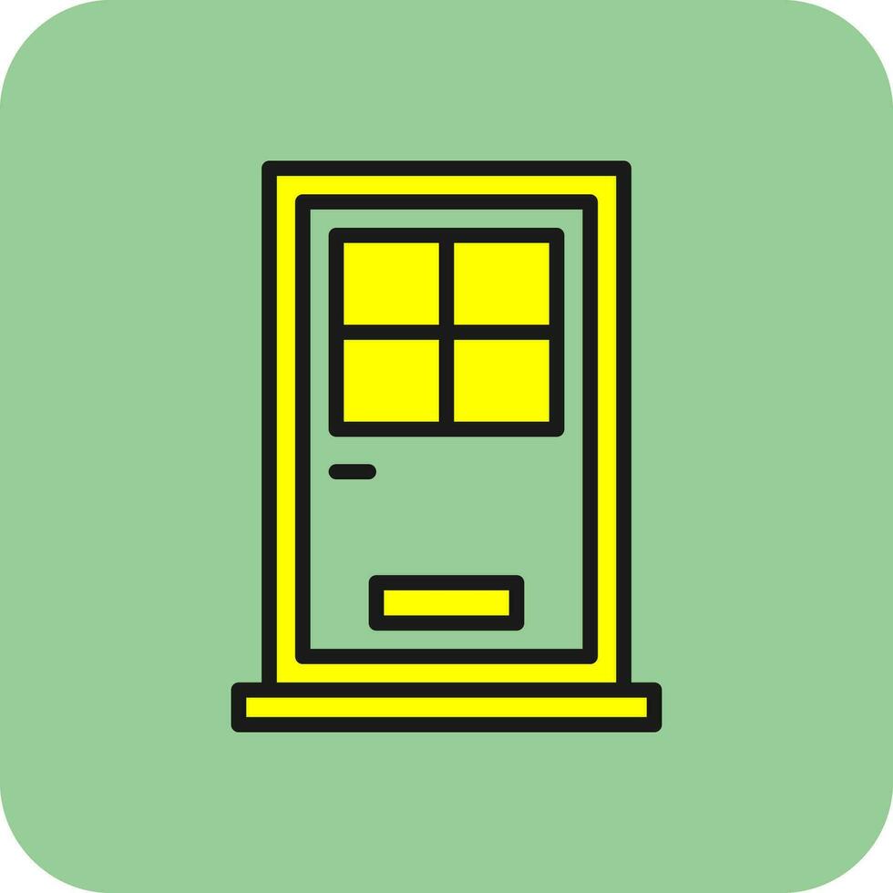 Front Door Vector Icon Design