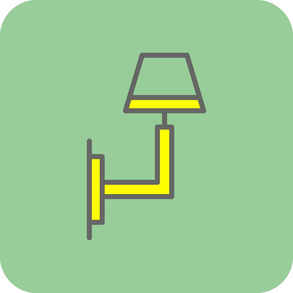 Wall Light Vector Icon Design