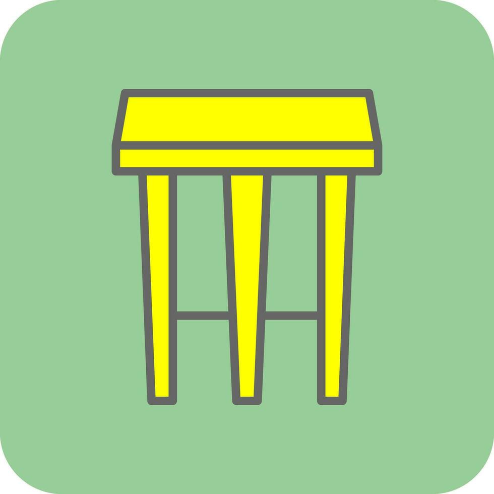 Stool Vector Icon Design