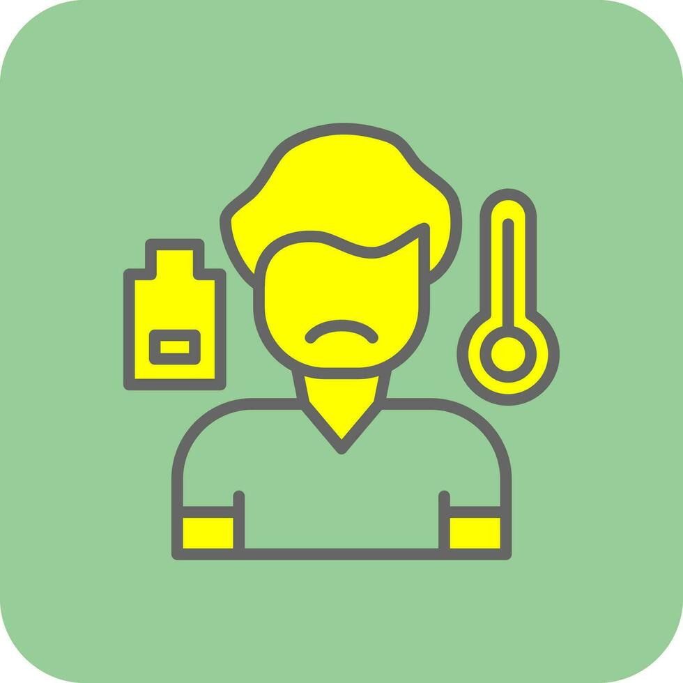 Sick boy Vector Icon Design