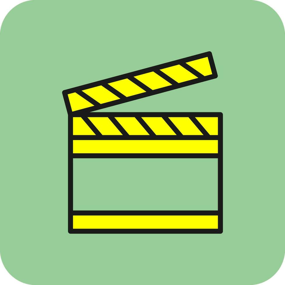 Clapperboard Vector Icon Design