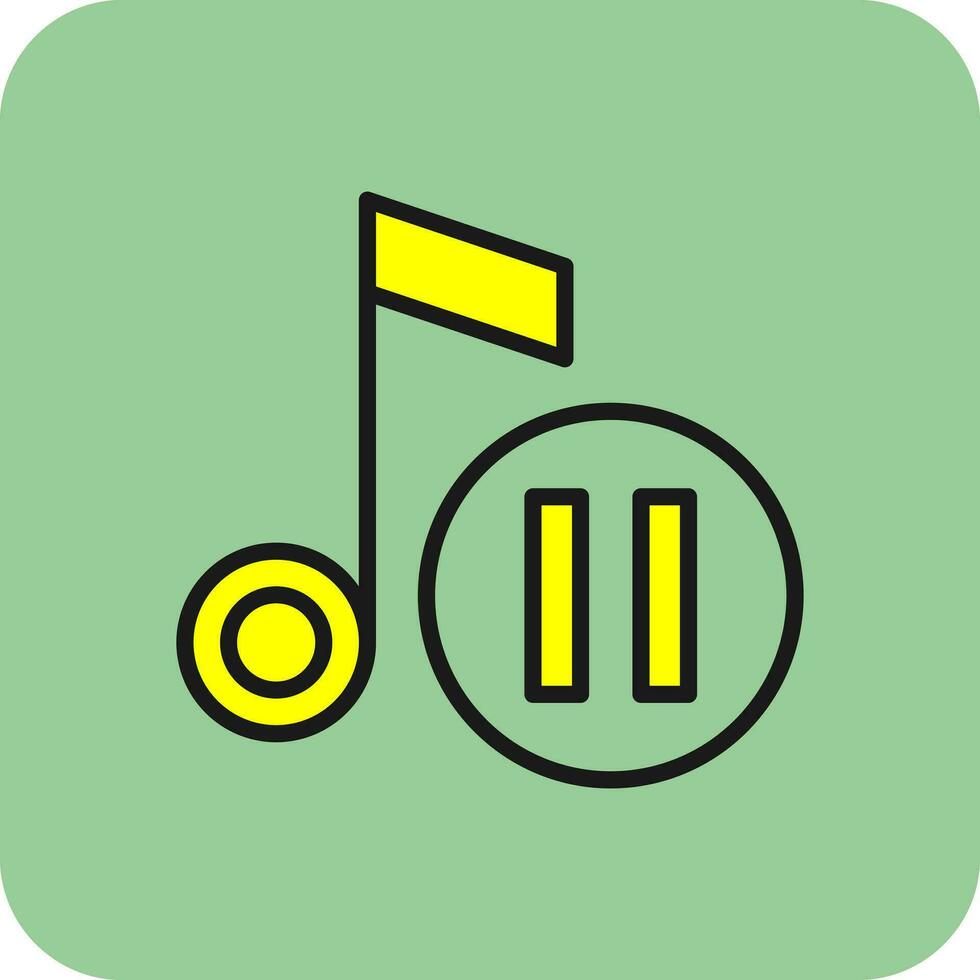 Pause button Vector Icon Design