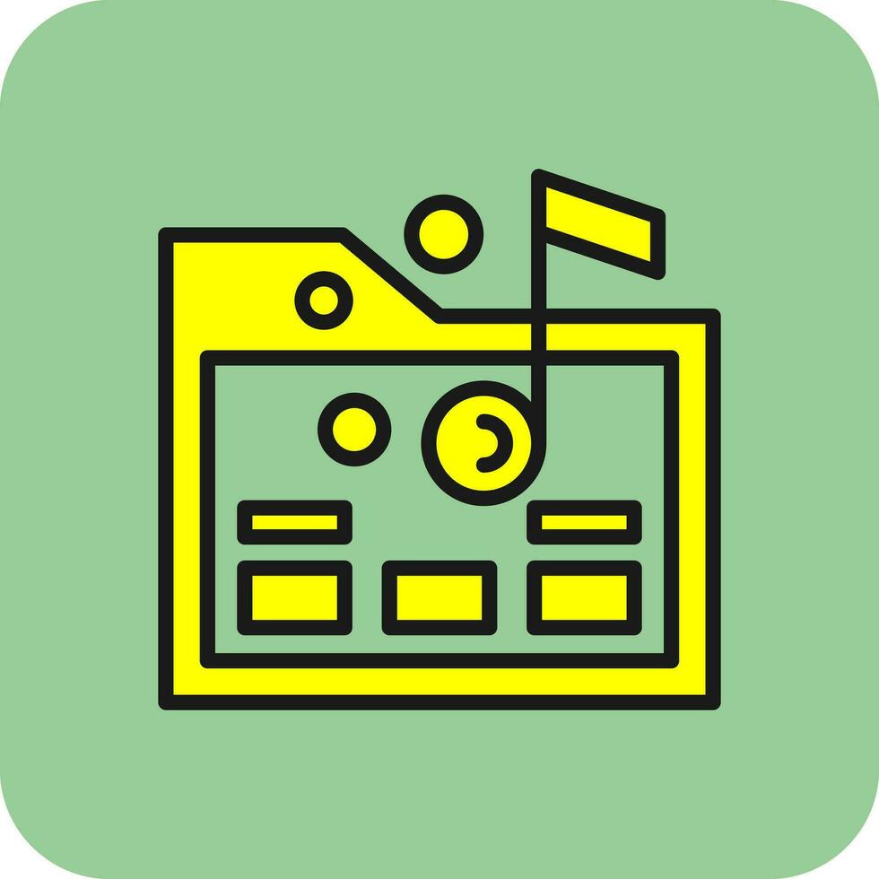 Music folder Vector Icon Design