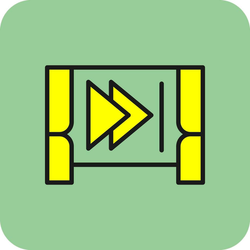 Step forward Vector Icon Design