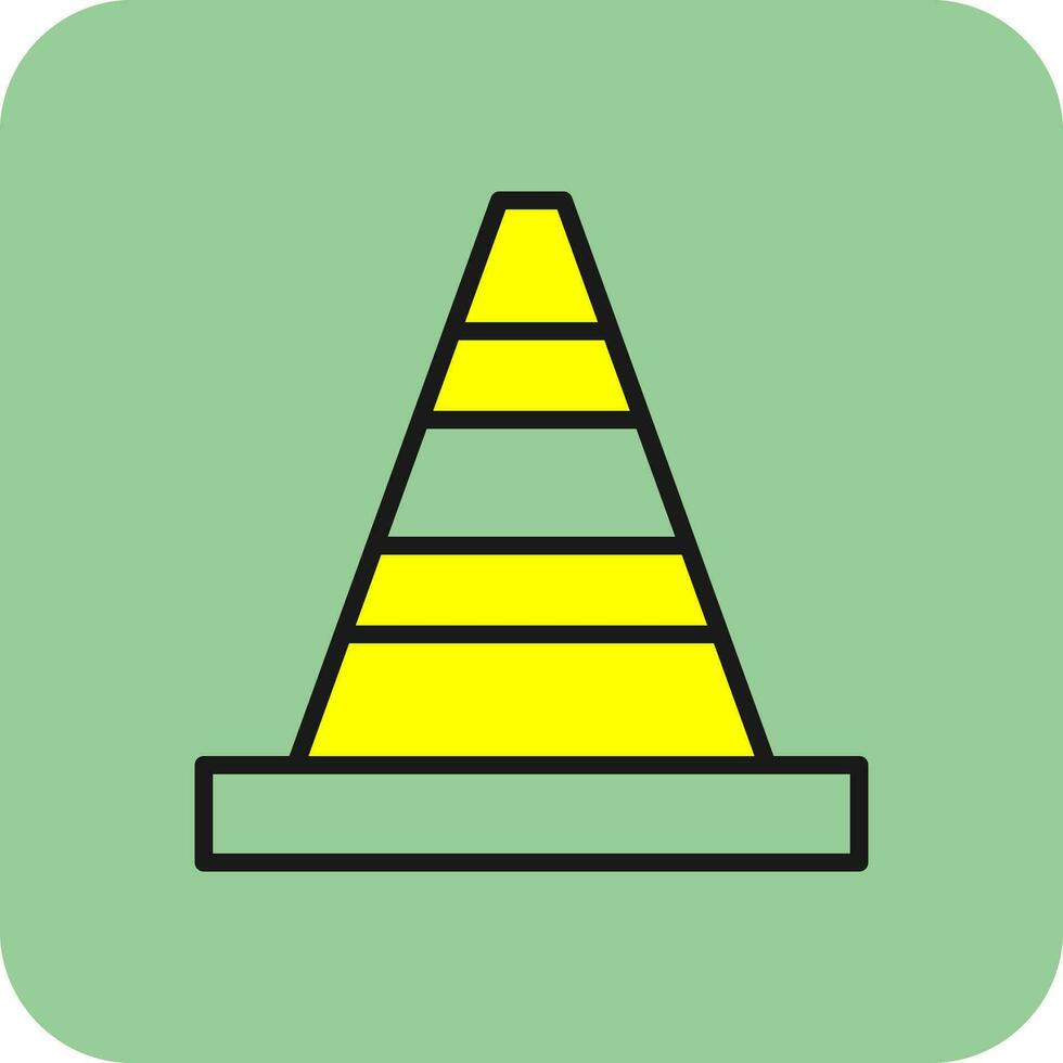 Traffic cone Vector Icon Design