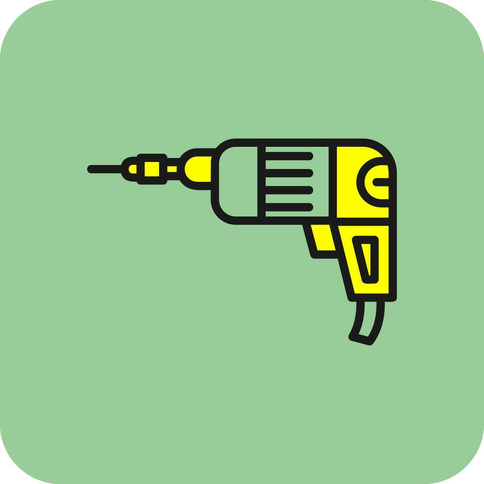 Hand drill Vector Icon Design