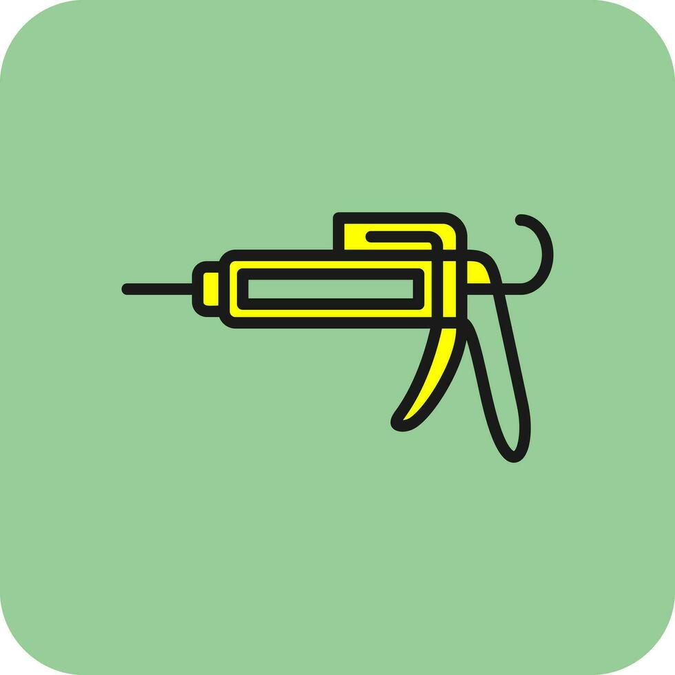 Caulk gun Vector Icon Design