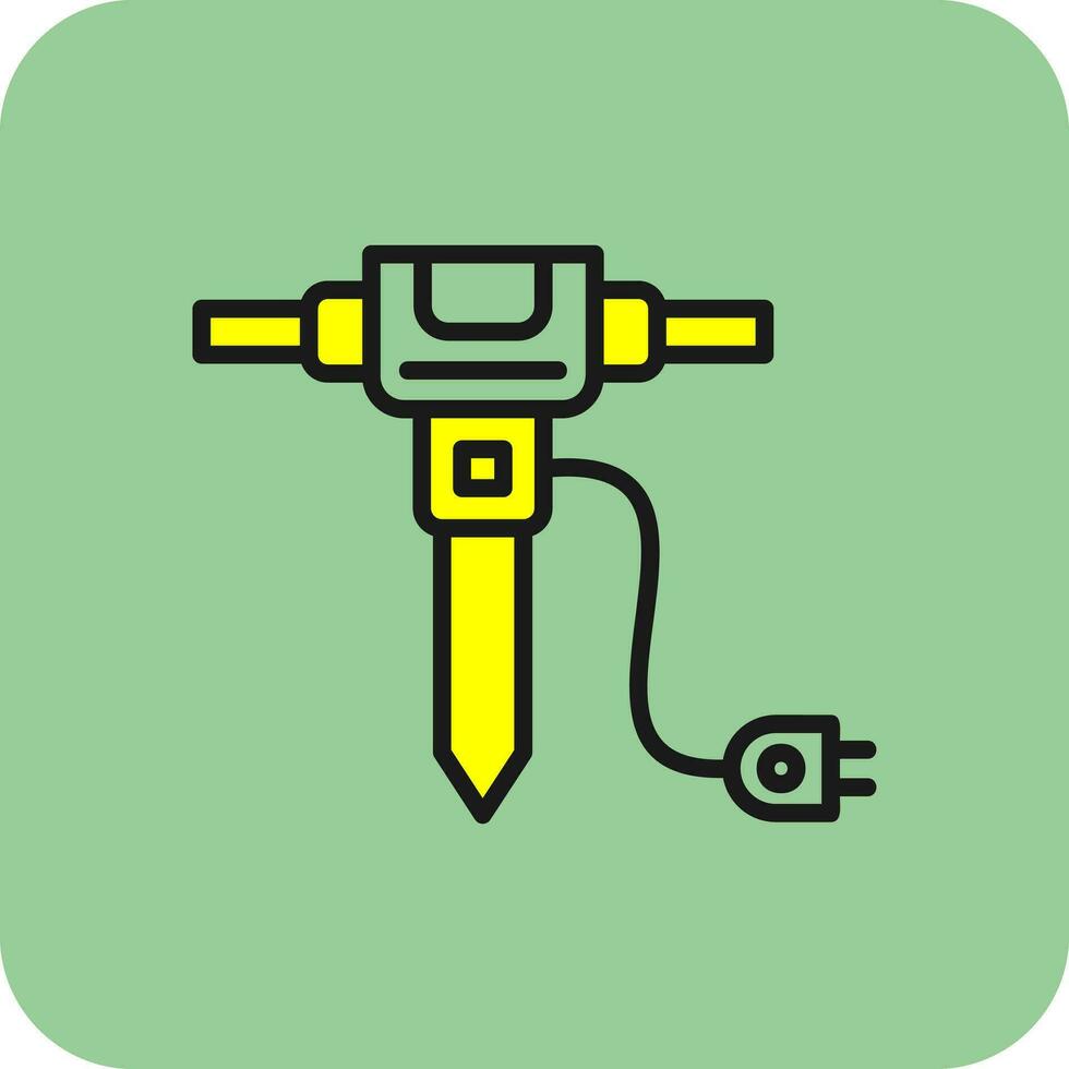 Jackhammer Vector Icon Design