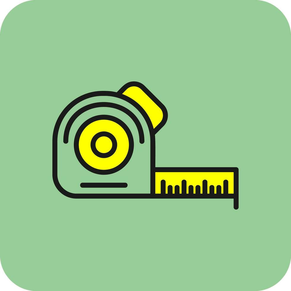 Measuring tape Vector Icon Design