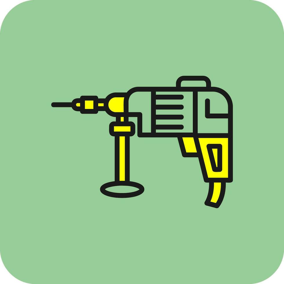 Drilling machine Vector Icon Design