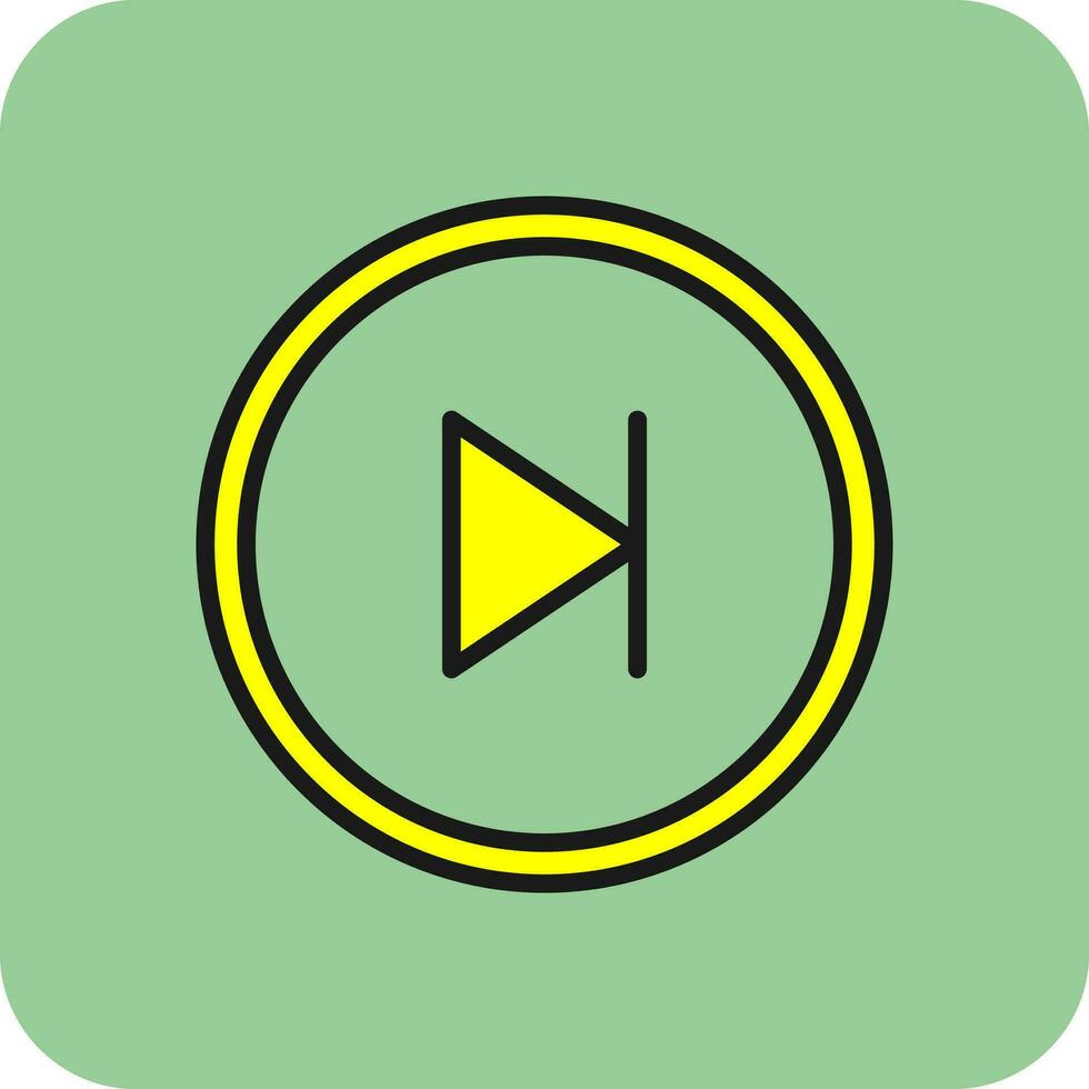 Skip Vector Icon Design