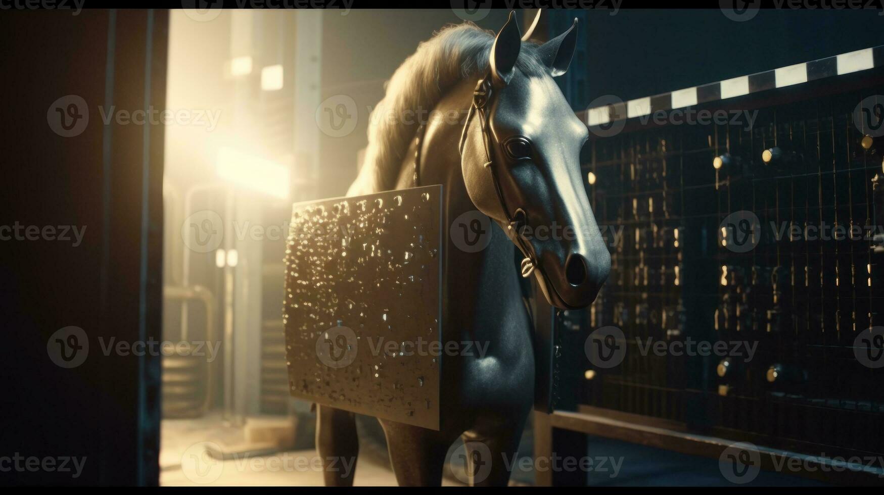 A Trojan horse secretly creating backdoors in security software photo