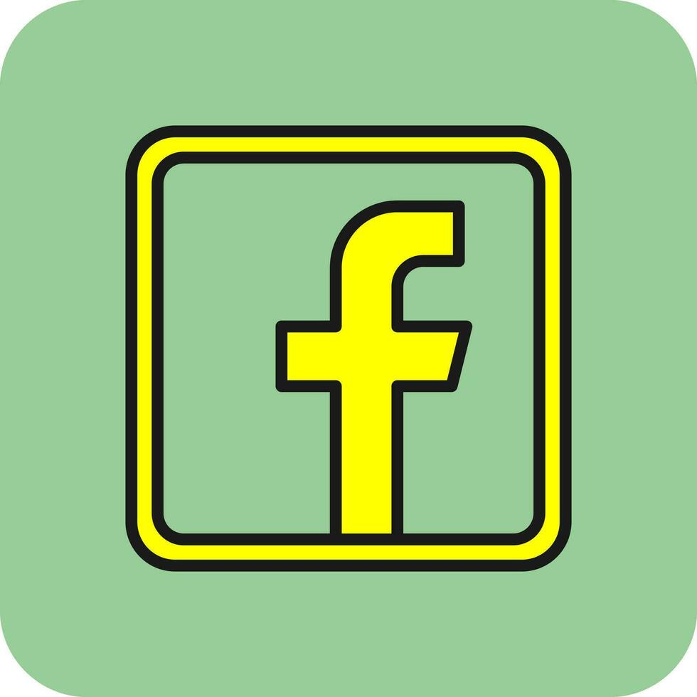 Facebook logo vector icono diseño