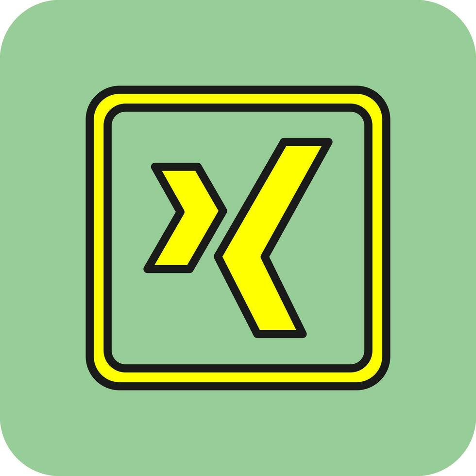 Xing Logo Vector Icon Design