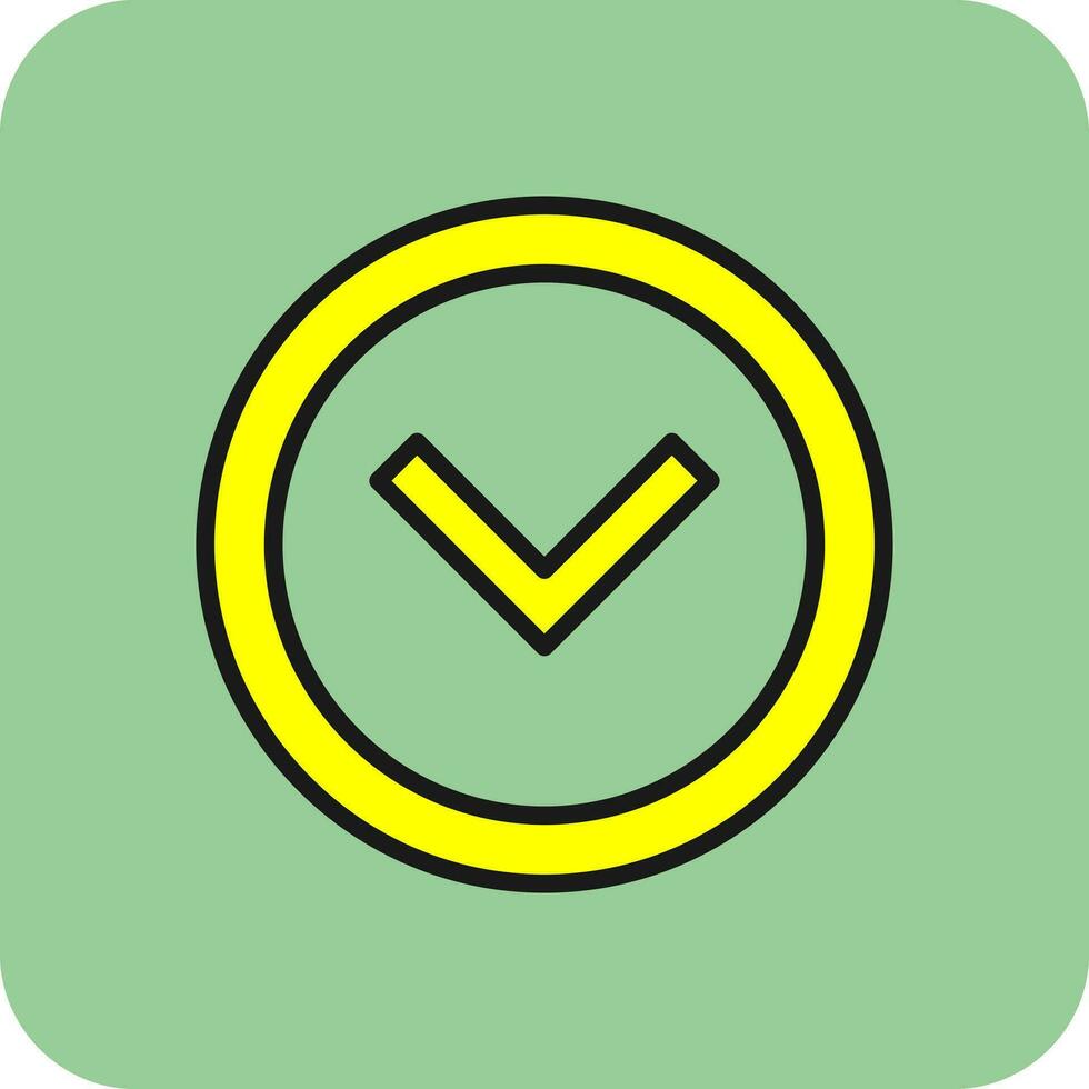 Chevron Arrow Down Vector Icon Design