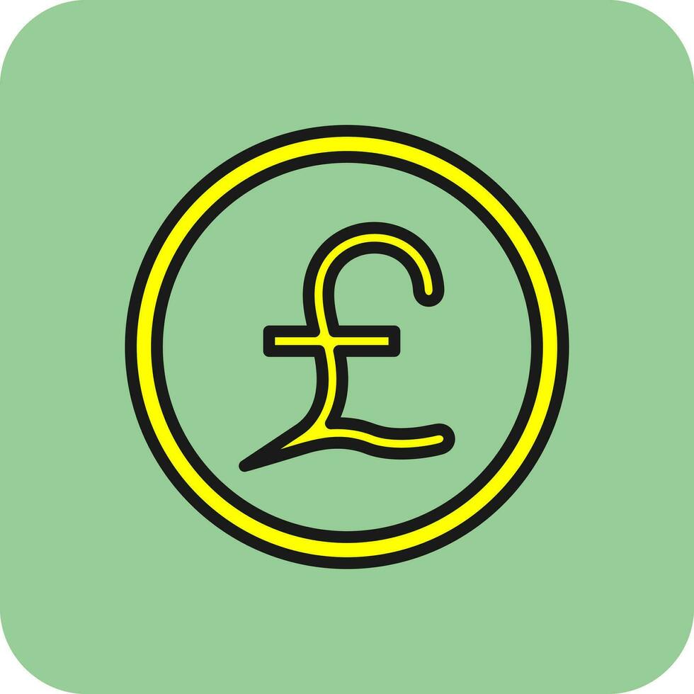 Pound Vector Icon Design