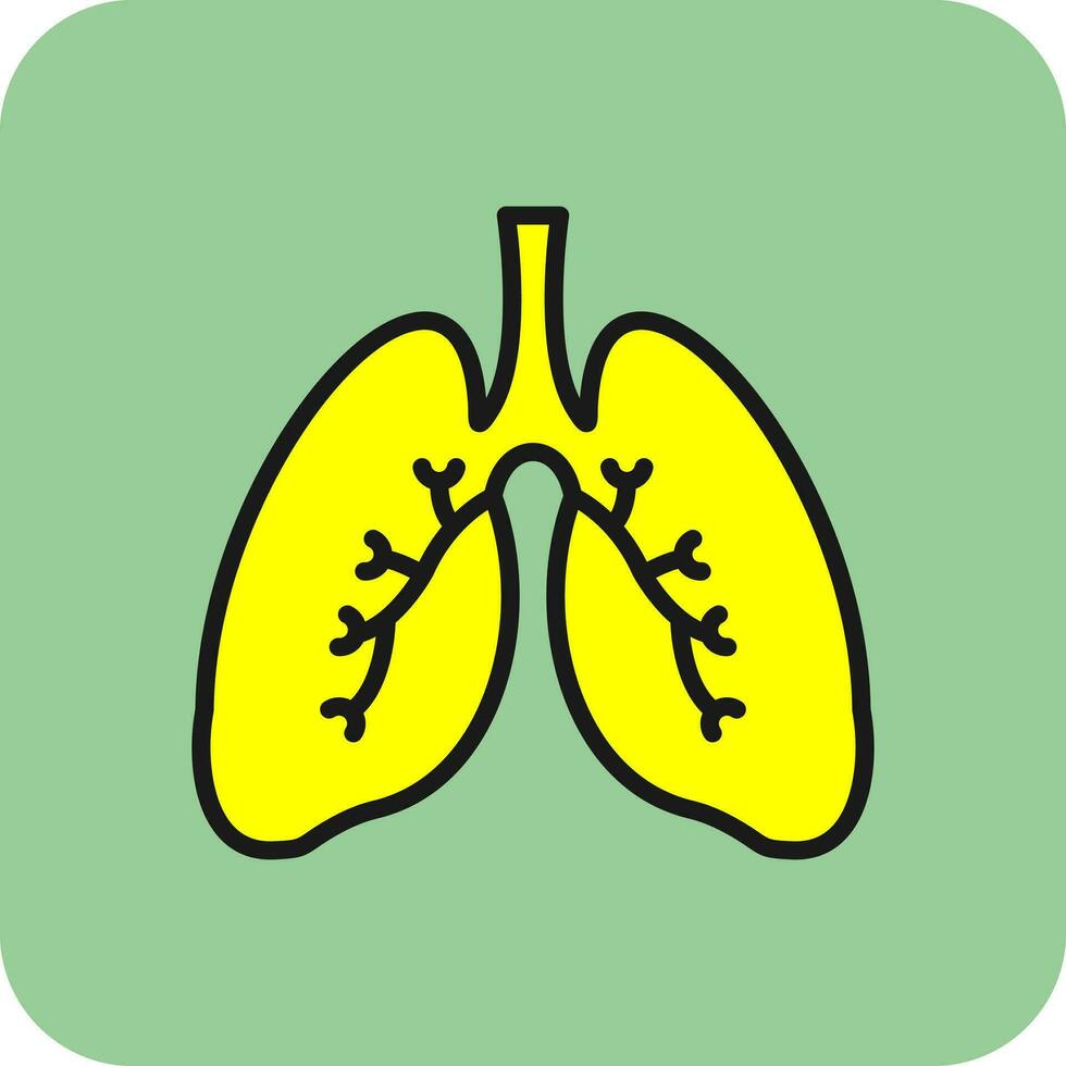 diseño de icono de vector de pulmones