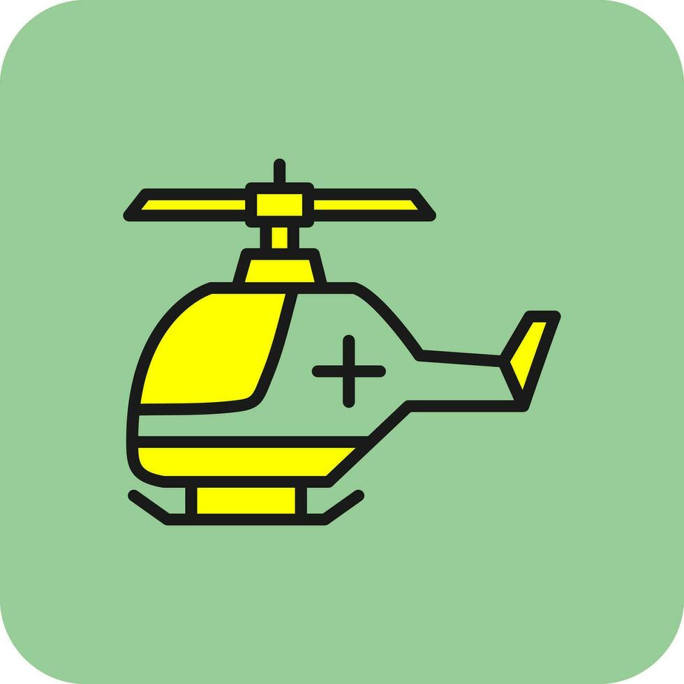 Air ambulance Vector Icon Design